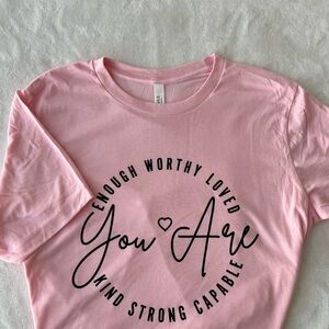 Bella Canvas Pink Short Sleeve Tee